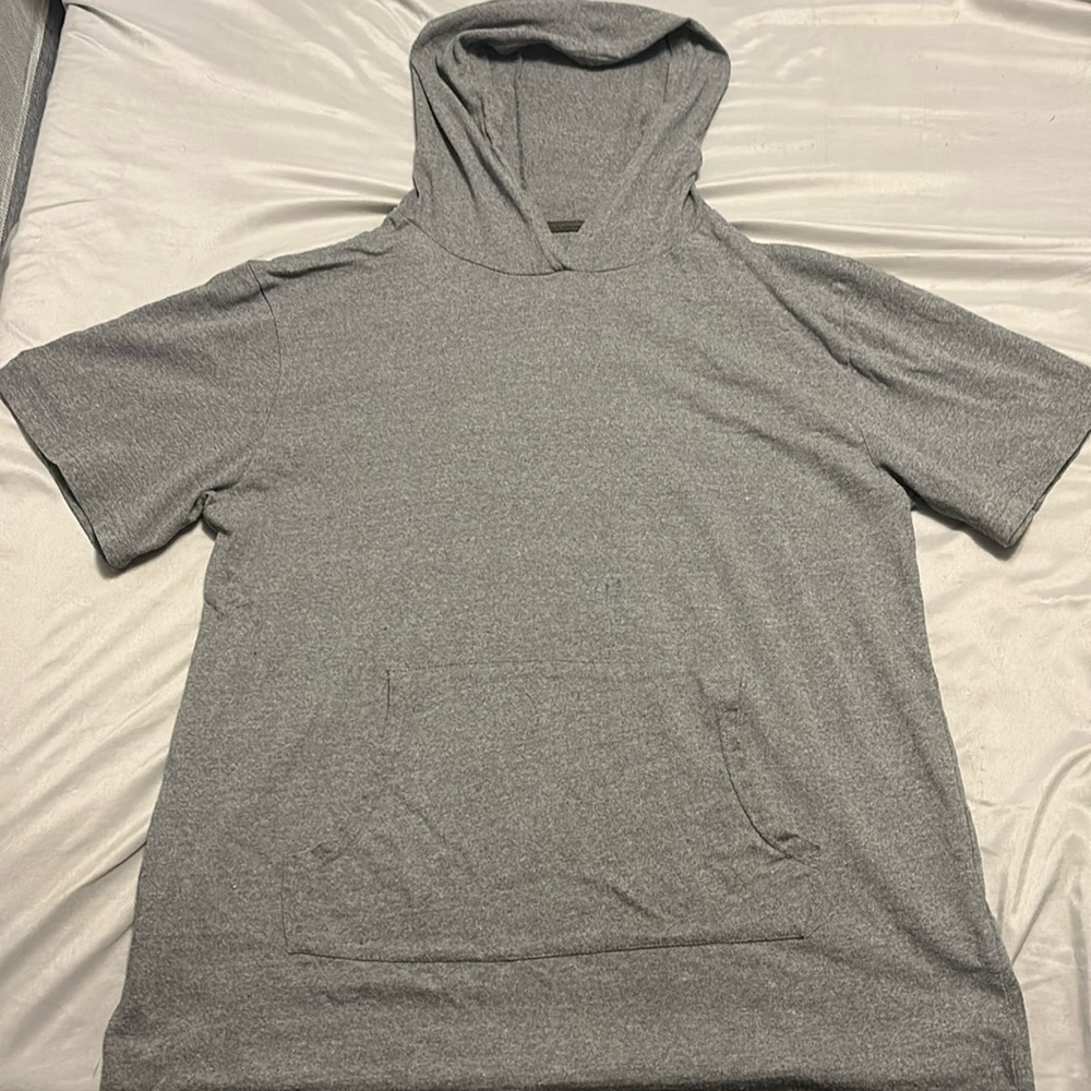 XL Highland Originals Hooded Short Sleeve Shirt Gray